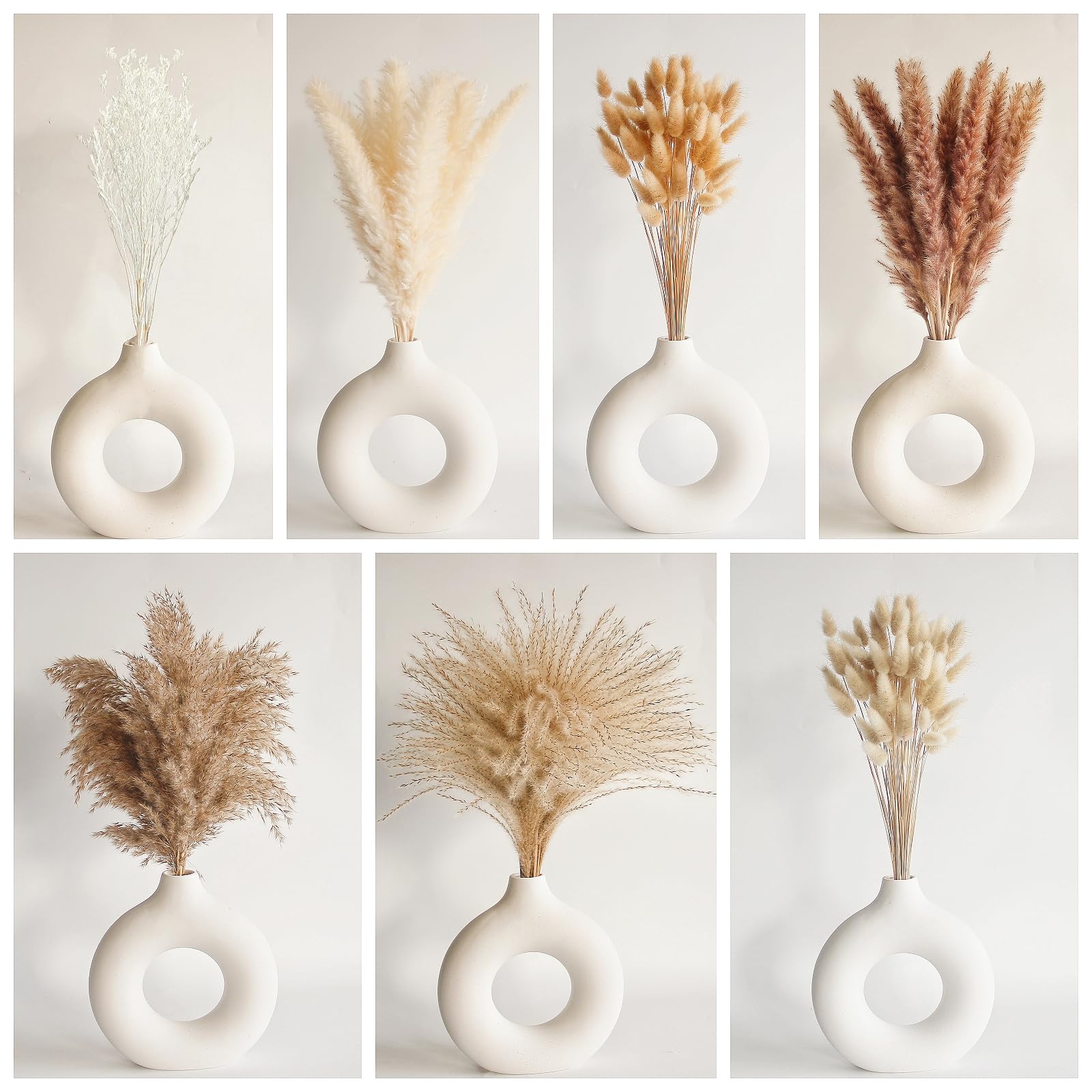 ANPROOR white rabbit tail pampas for airy wedding decor and living room styling