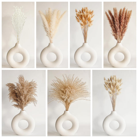 ANPROOR white rabbit tail pampas for airy wedding decor and living room styling