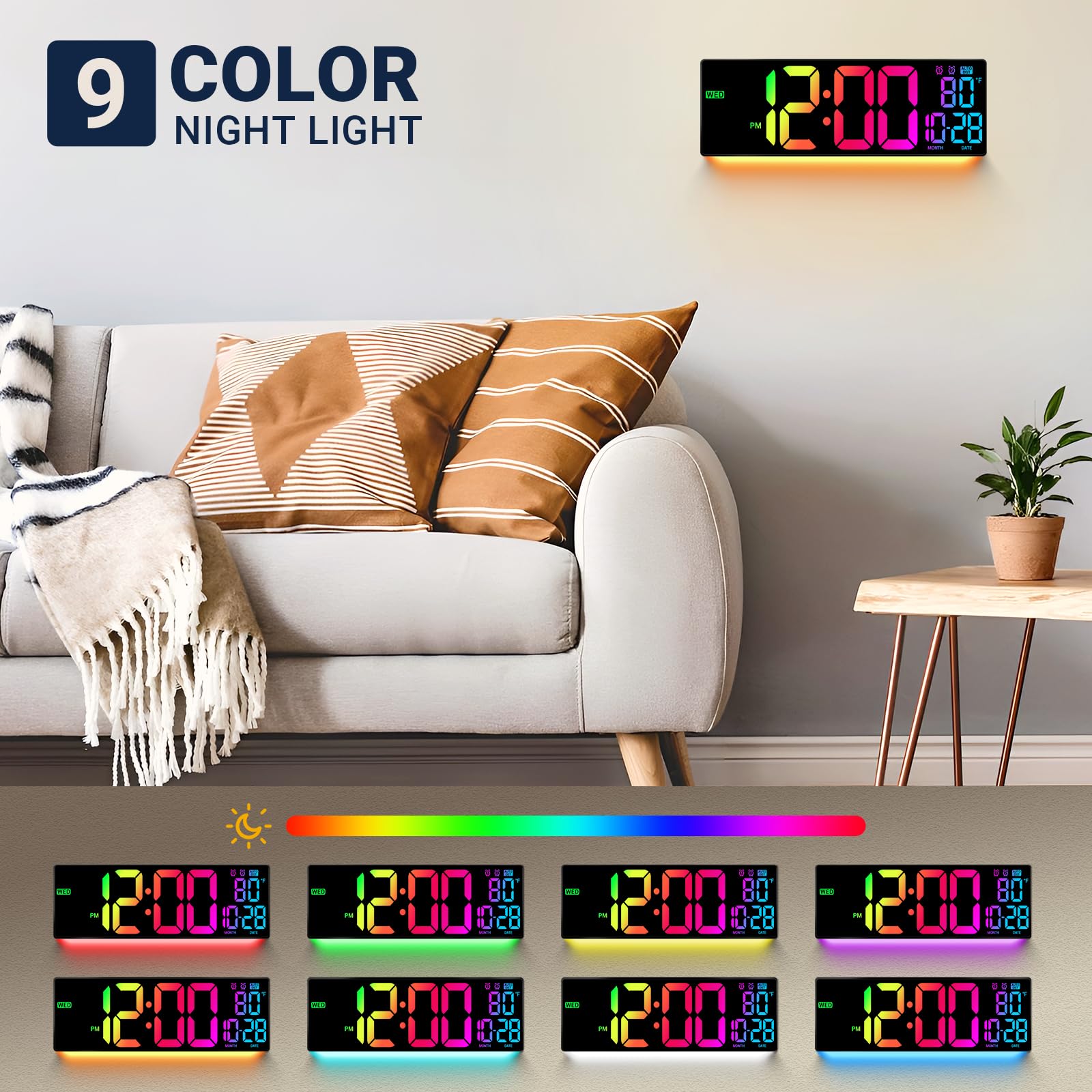 ANSOPER remote control enables easy time setting from your seat.