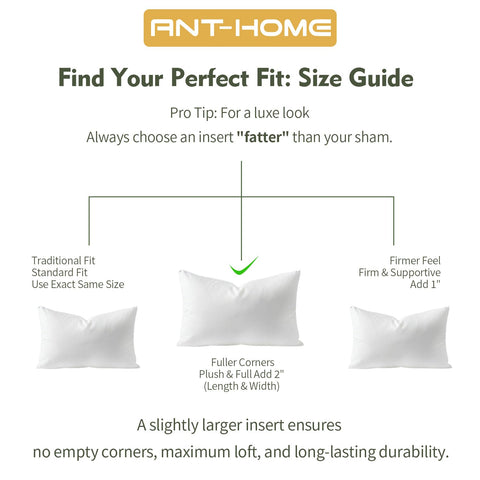 ANT-HOME pillow insert arrives vacuum-packaged for easy shipping and storage.