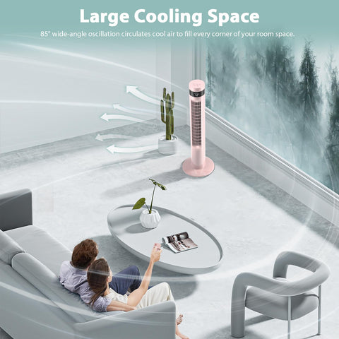 Antarctic Star quiet operation tower fan with subtle hum