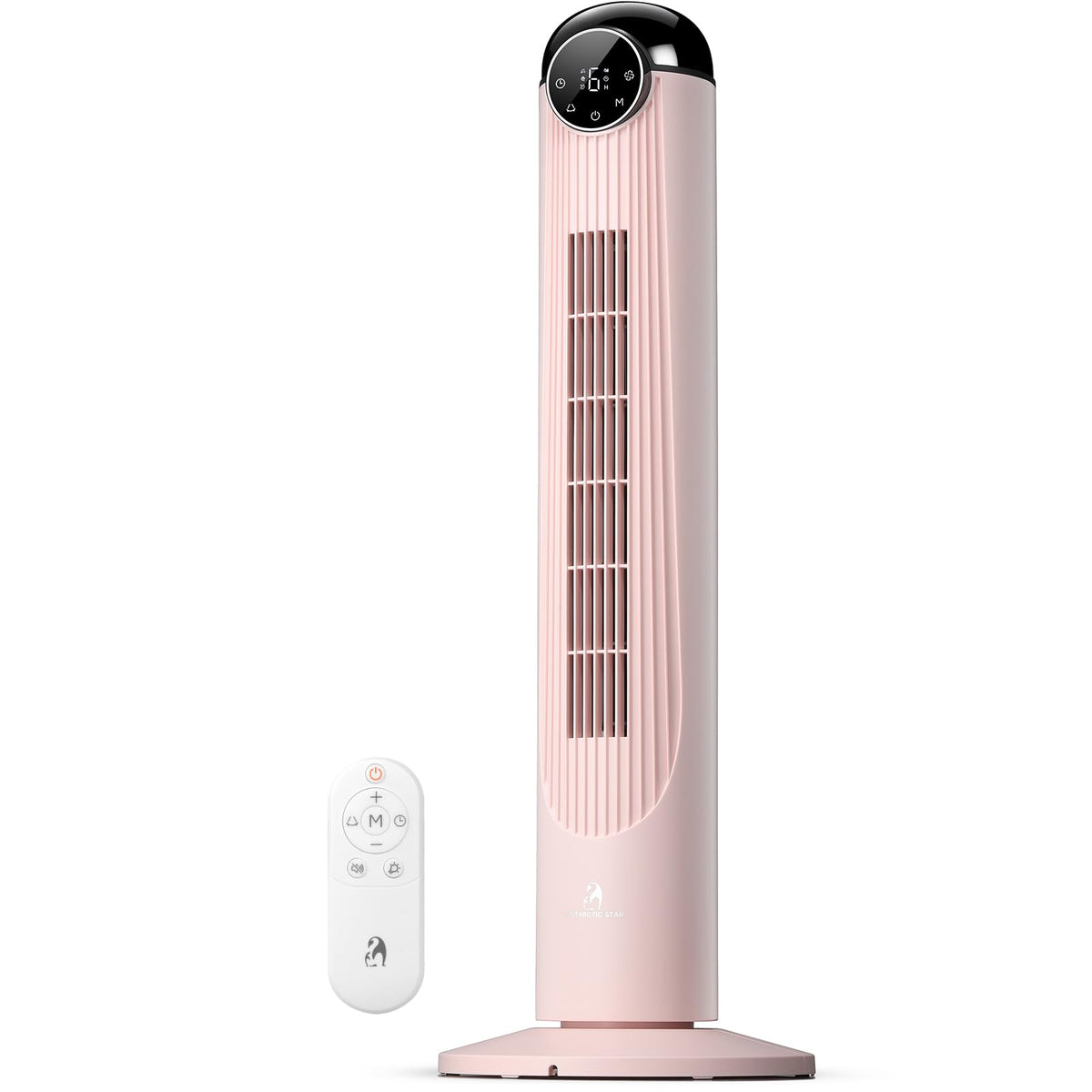 Antarctic Star T36 tower fan setup front view delivering wide airflow for rooms