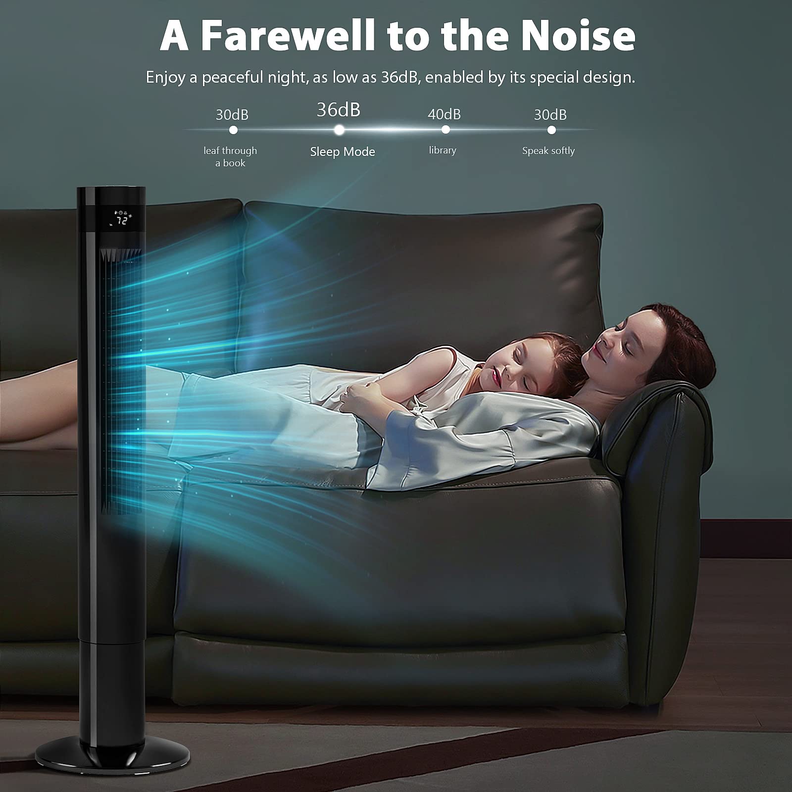 Antarctic Star 3 speeds offer customizable breeze for work, sleep, or study.