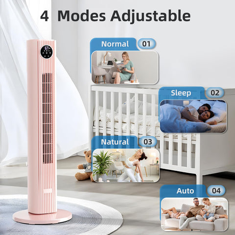 Antarctic Star tower fan with 3 speeds for customizable comfort settings.