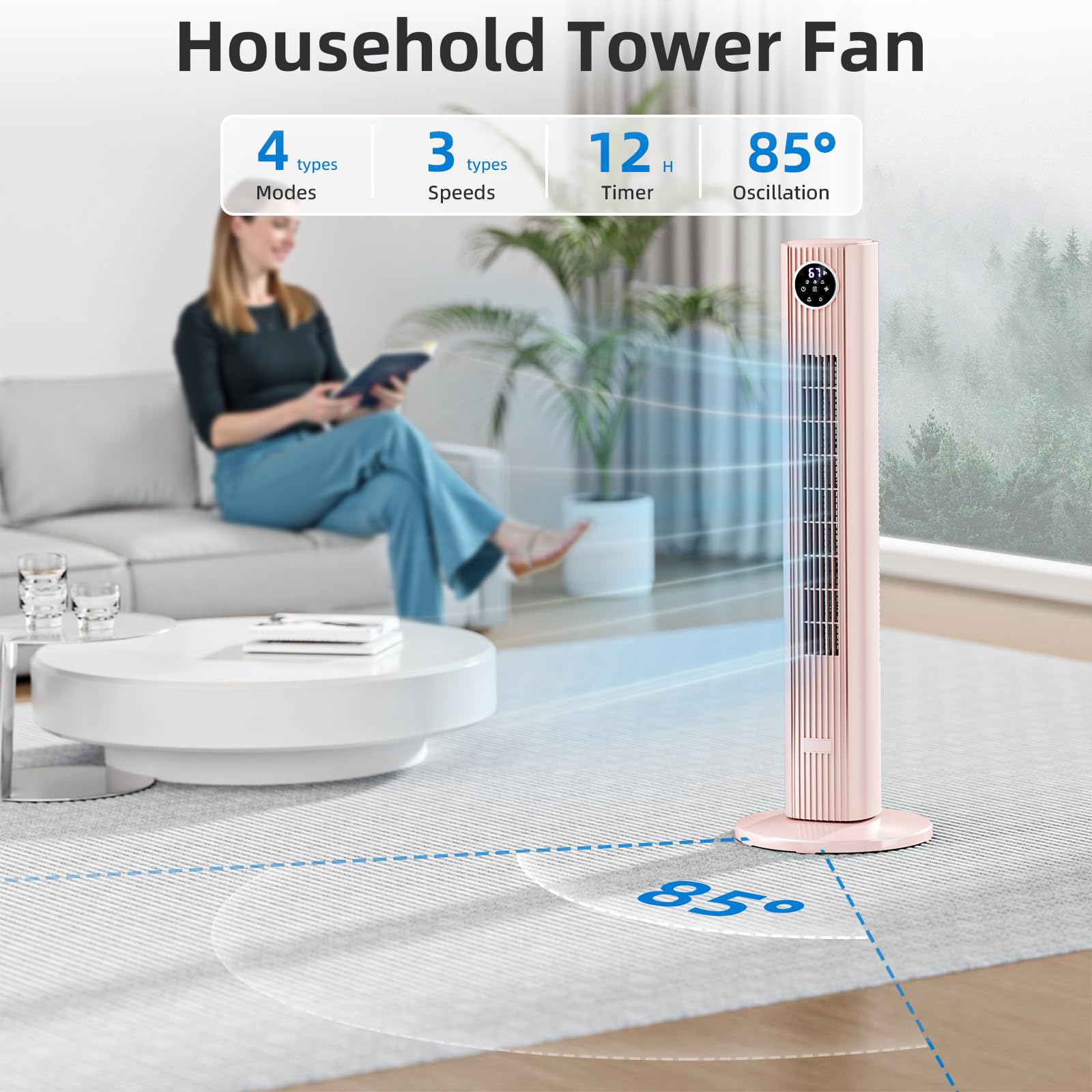 Antarctic Star 85-degree oscillation wide airflow coverage for better room cooling.