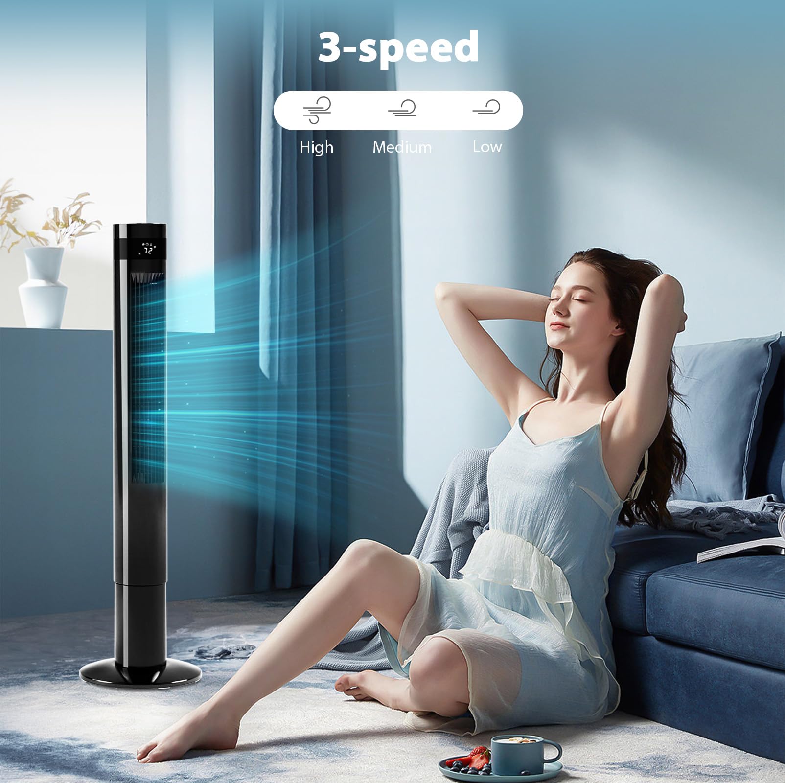 Antarctic Star bladeless design provides safe airflow in any room.