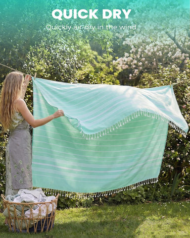 Antfuny generous-size portable blanket ideal for beach, picnics, or travel