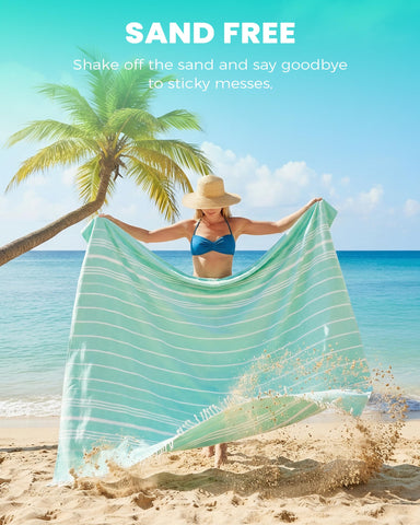 Antfuny sand-free quick-dry blanket towel for easy drying and sunbathing