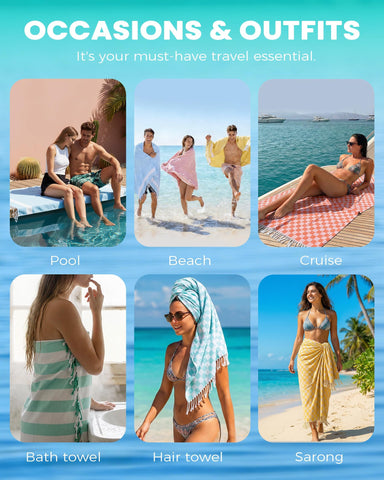 Antfuny travel towel in use during an airplane or beach day.