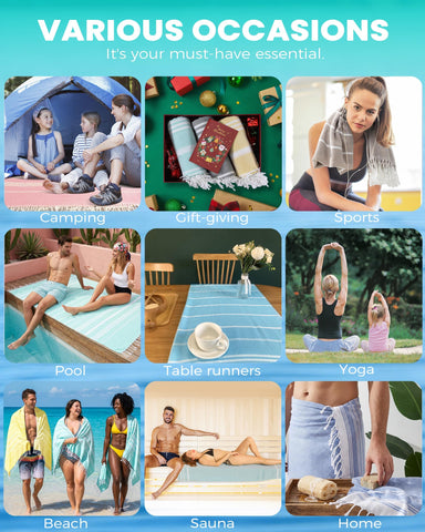 Antfuny Turkish Beach Towel easy-care machine washable for quick cleanup.