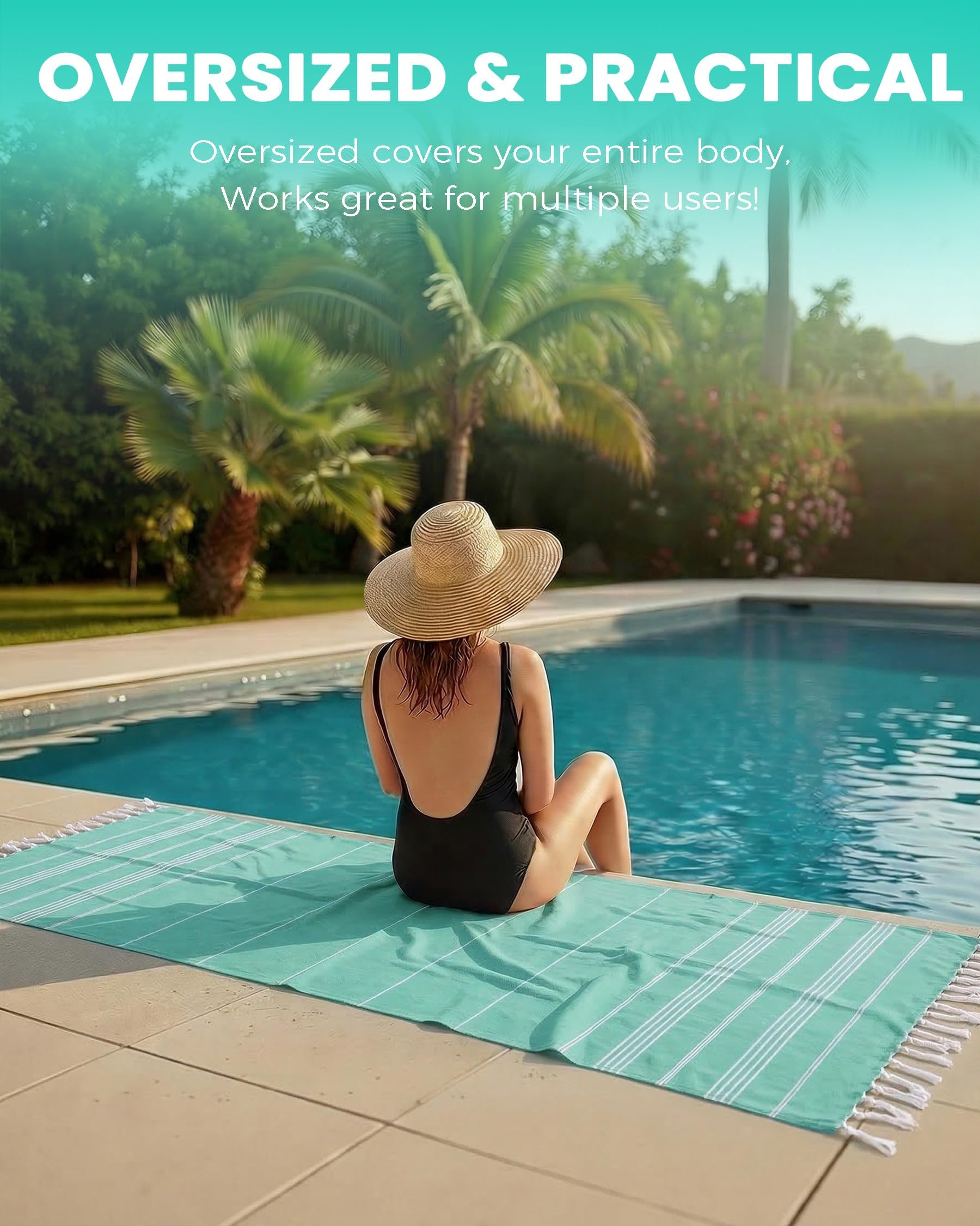 Antfuny Turkish Beach Towel gym and pool use suits workouts and trips.