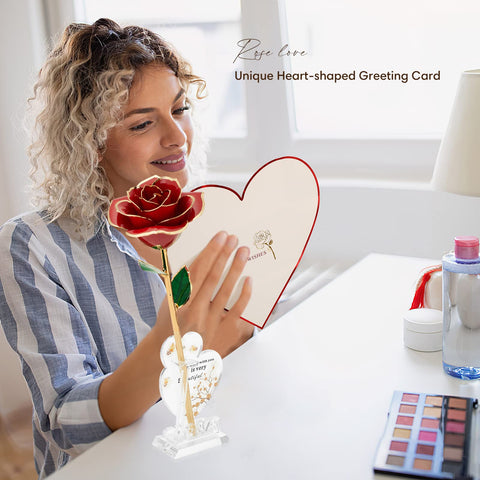 Anthonic rose on stand adds refined decor to any room.