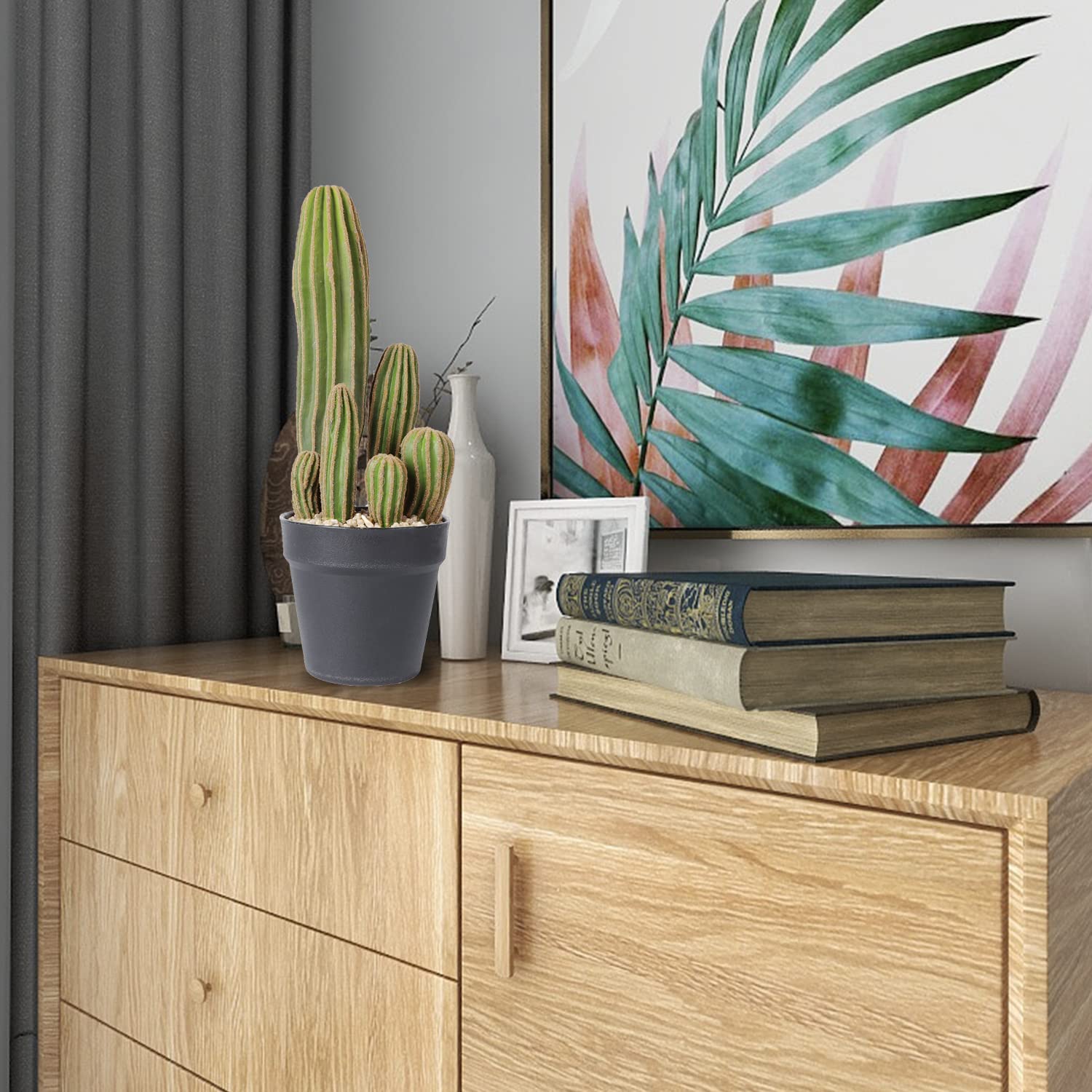AntHousePlant artificial cactus vivid green accent for seasonal styling.