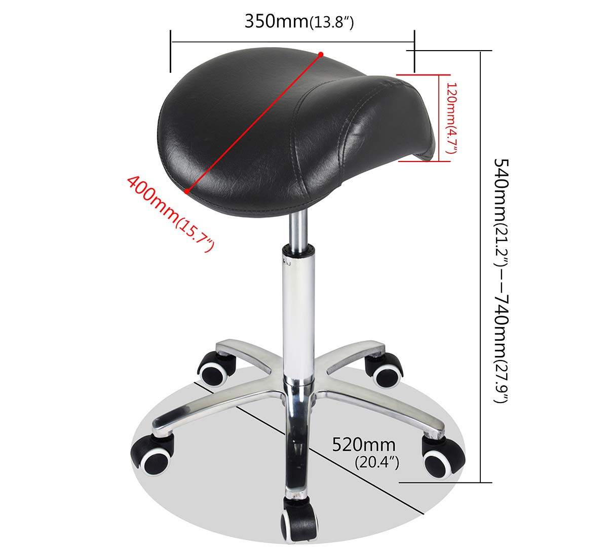 Antlu saddle stool assembly guide helps quick and easy setup.