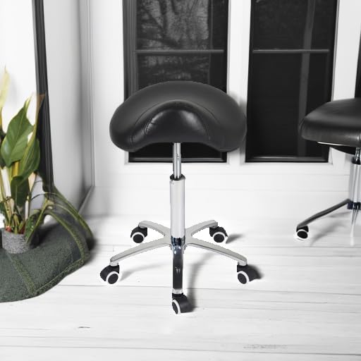 Antlu saddle stool ideal for office or clinic use with versatile placement.