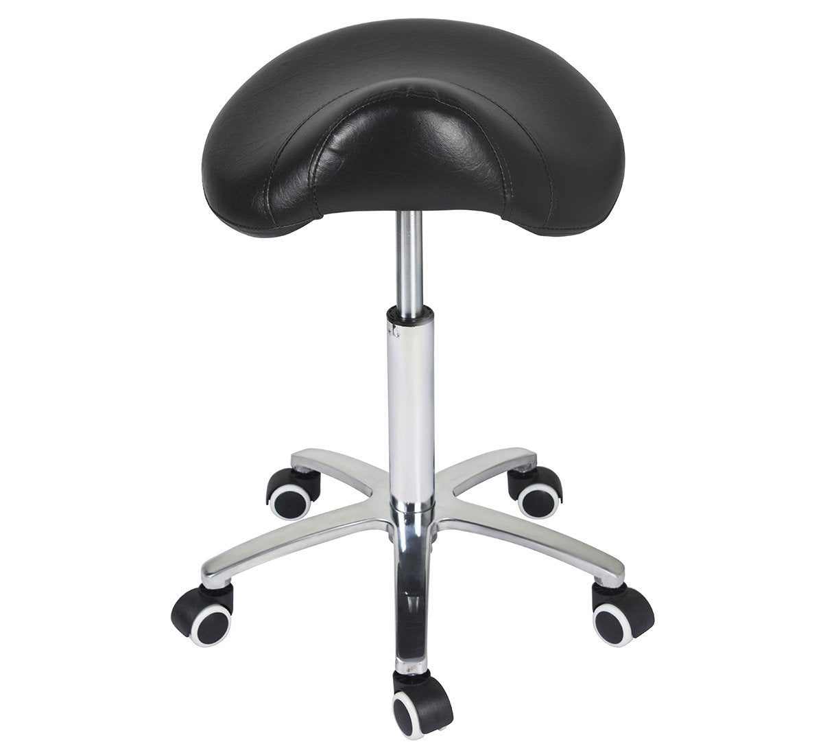 Antlu saddle stool seat detail provides prolonged comfort for seated tasks.