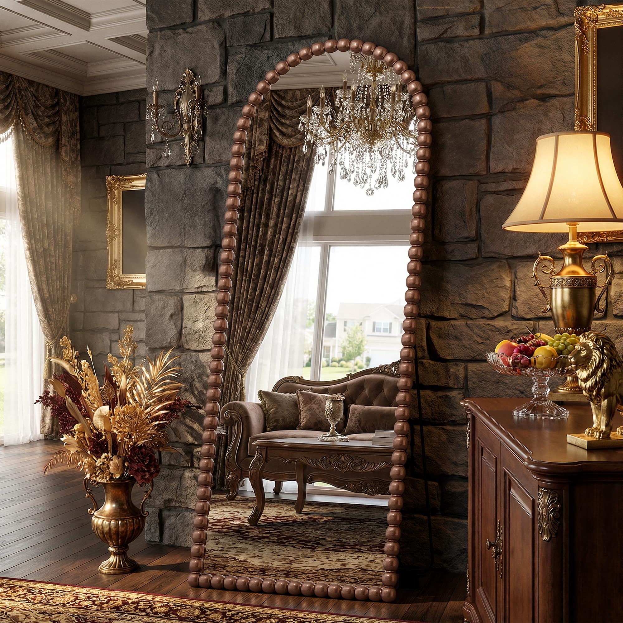 Antok shatterproof HD glass delivers distortion-free reflections.