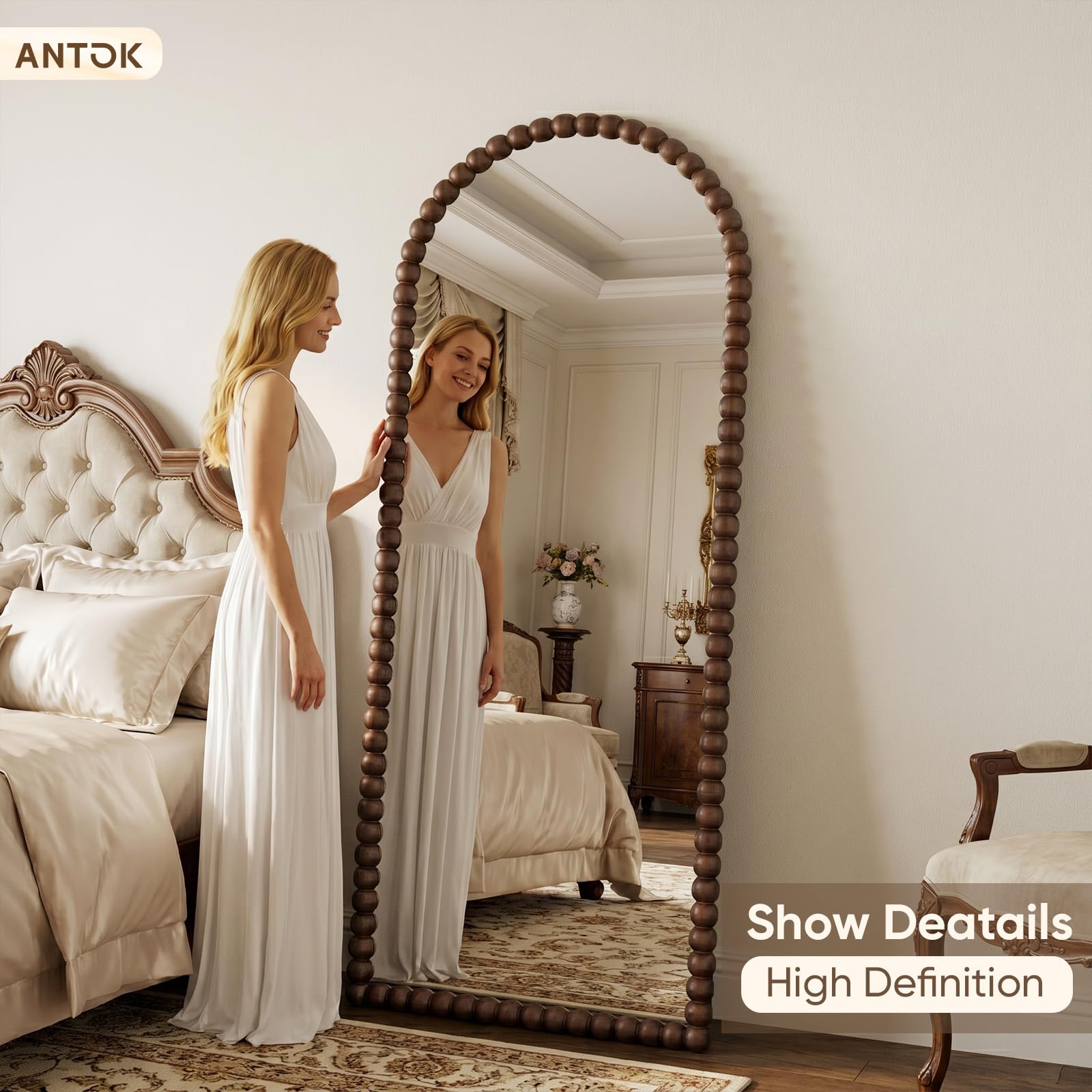 Antok rust-resistant aluminum frame maintains a luxe finish.