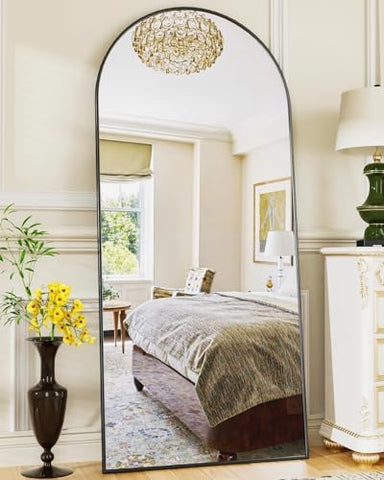 Antok 58x19 arched full-length mirror for head-to-toe reflections.