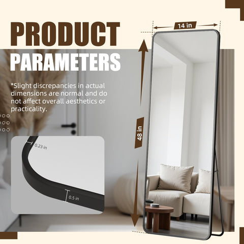 Antok versatile mirror suitable for bedroom, dorm, bathroom, or closet.