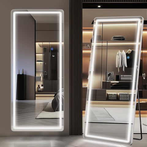 Antok mirror leaning against wall for quick dress evaluation