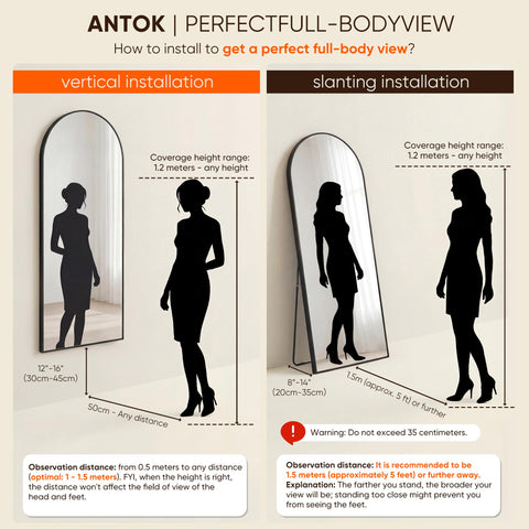 Antok ideal for outfits, makeup, and quick checks.