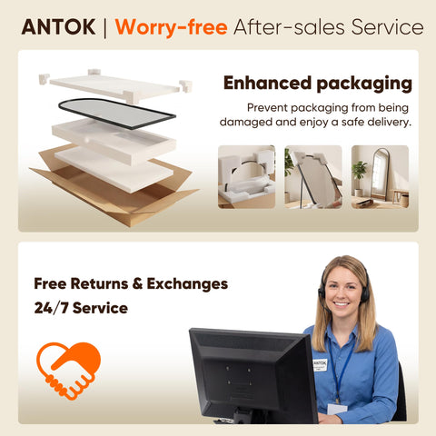 Antok secure packaging and lifetime warranty for peace of mind.