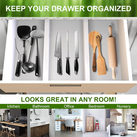 ANTOWIN bamboo divider in bathroom drawer neat cosmetics and small items