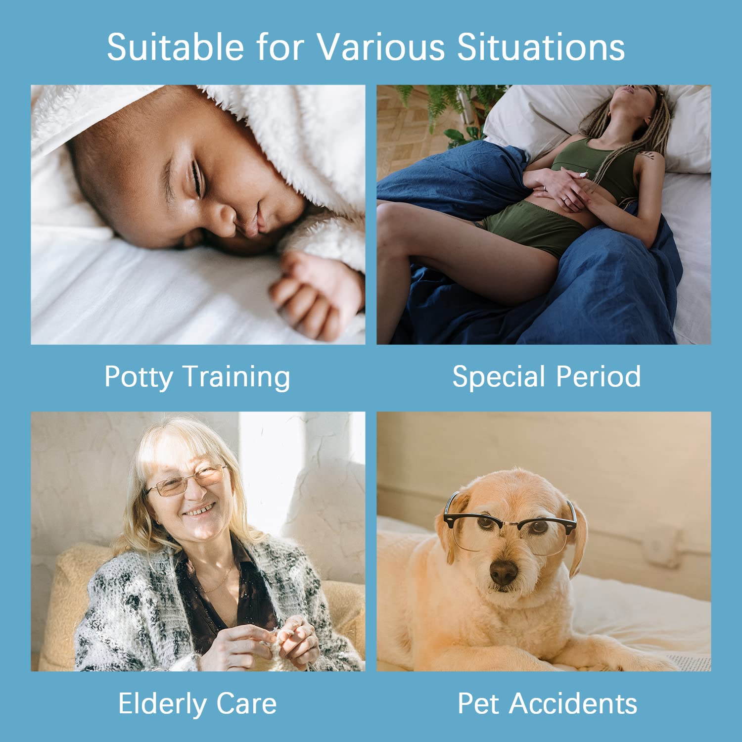 Antranfour lightweight, silent protector maintains restful sleep