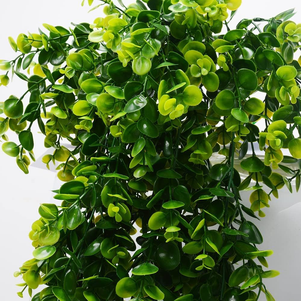 Antspirit office decor with maintenance-free eucalyptus vines.