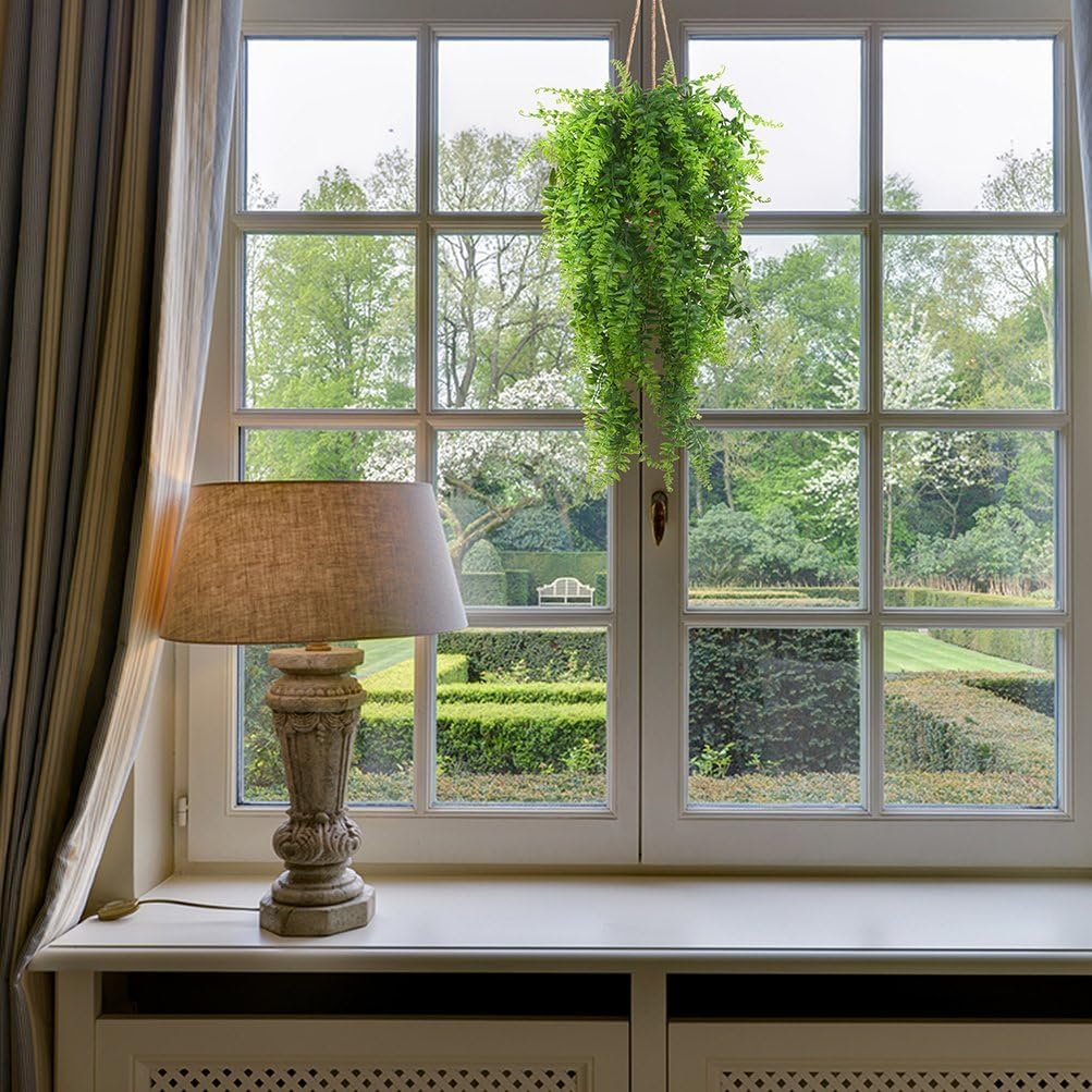 Antspirit lifelike faux ferns brighten office spaces with greenery