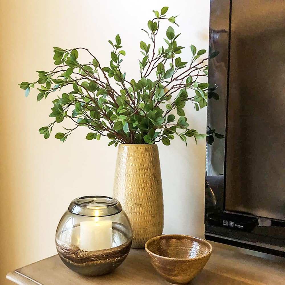 Antspirit faux stems close-up shows realistic texture and leaves.