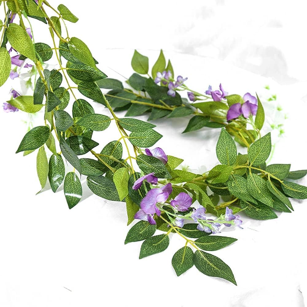 Antspirit handmade wisteria garland delivers natural look for indoor or outdoor use