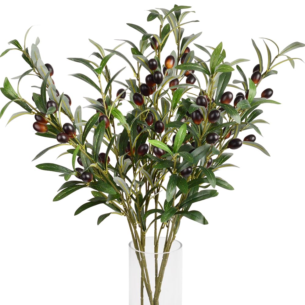 Antspirit olive branch 28-inch stem full view for realistic home decor