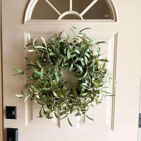 Antspirit olive branch in vase enhancing living room ambiance
