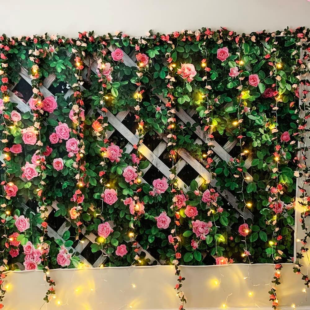 Antspirit outdoor friendly rose garland for weddings and events