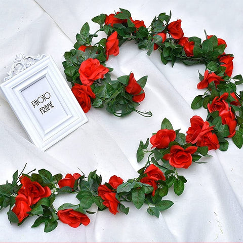 Antspirit garland close-up shows 16 flowers for realism