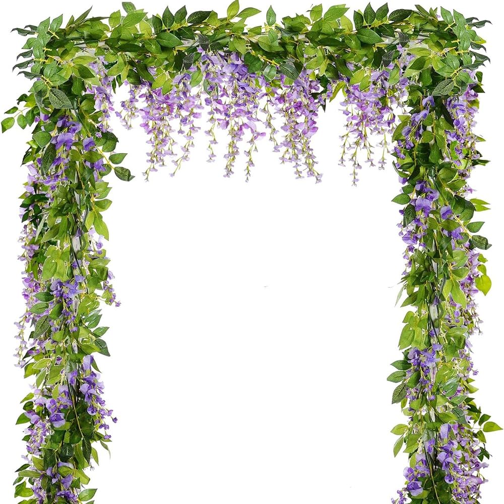Antspirit wisteria garland 5-pack for wedding decor with easy hanging