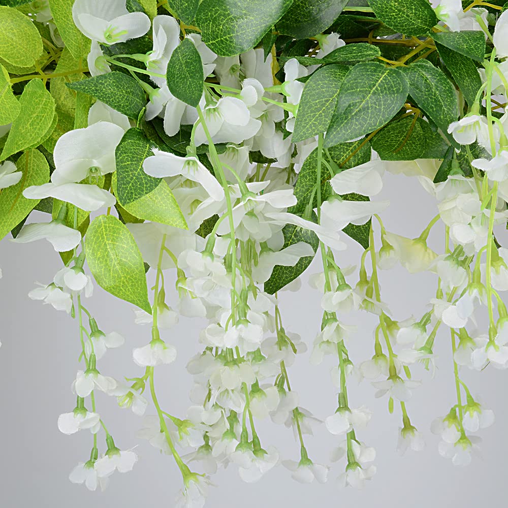 Handmade silk and plastic materials of Antspirit Wisteria garland.