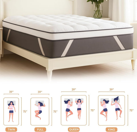 Anuwaa Memory Foam Topper is machine washable for easy care