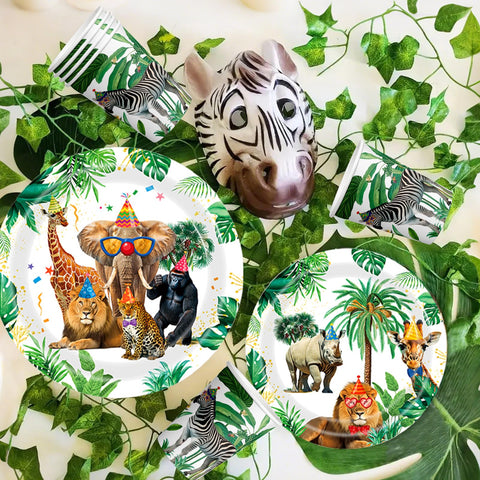ANYMONYPF safari balloons 18pk – festive jungle vibe for celebrations