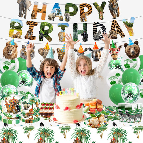 ANYMONYPF safari banner 2pcs – quick decor boost for photo moments