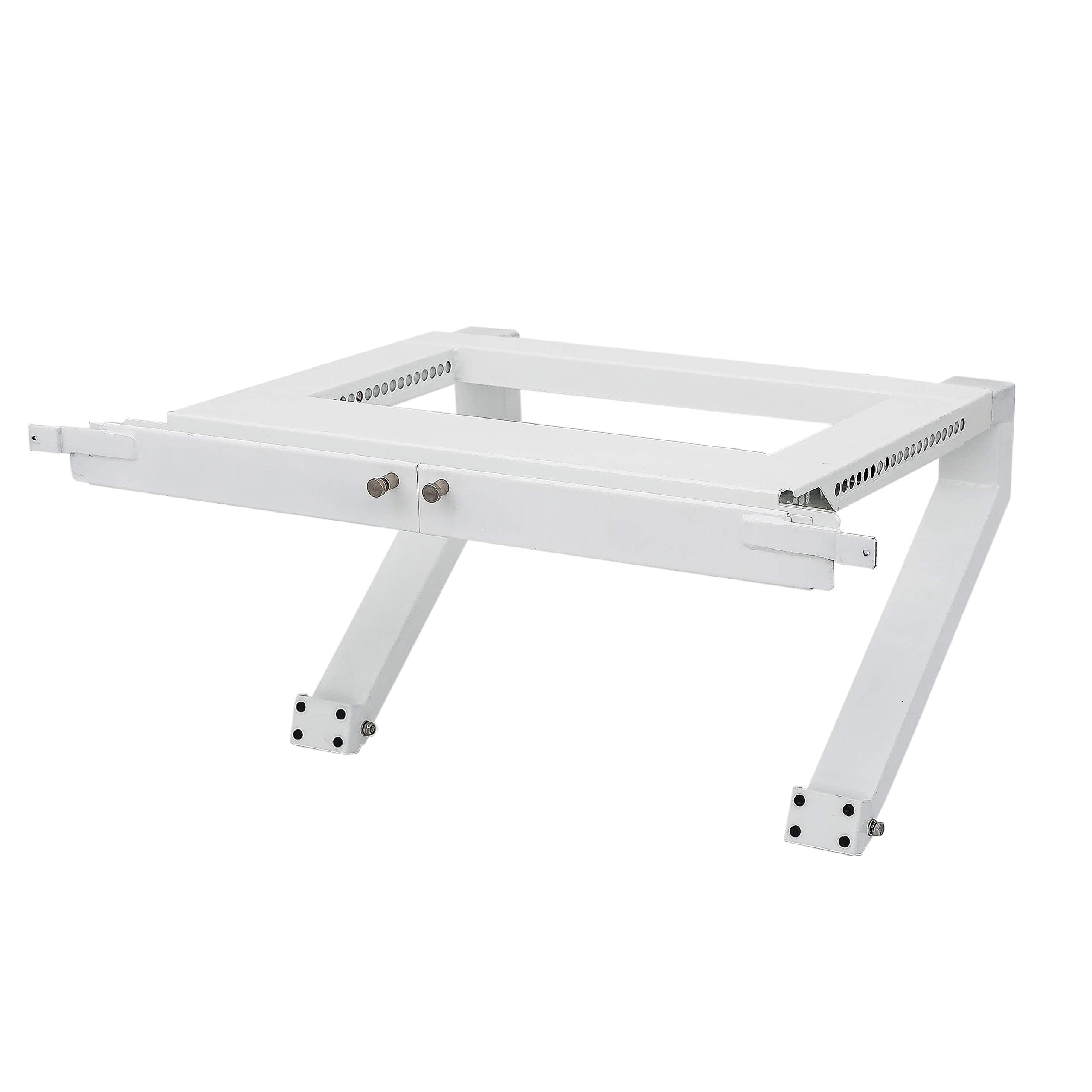 AnyMount Top Shelf Bracket in inside-installation setup showing quick tool-free installation