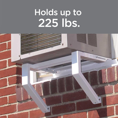 AnyMount Top Shelf Bracket protecting window sill and distributing weight