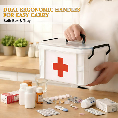 Thickened plastic storage organizer offers durable, long-lasting organization.