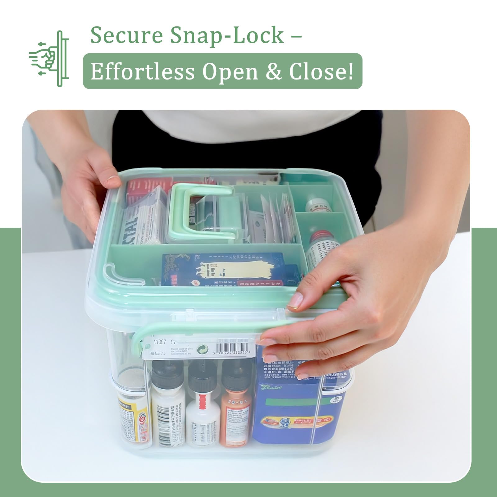 ANYPROLUS travel-ready first-aid box keeps essentials organized on the go.