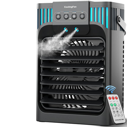 Anyrap portable air conditioner top view with mist cooling and compact design.