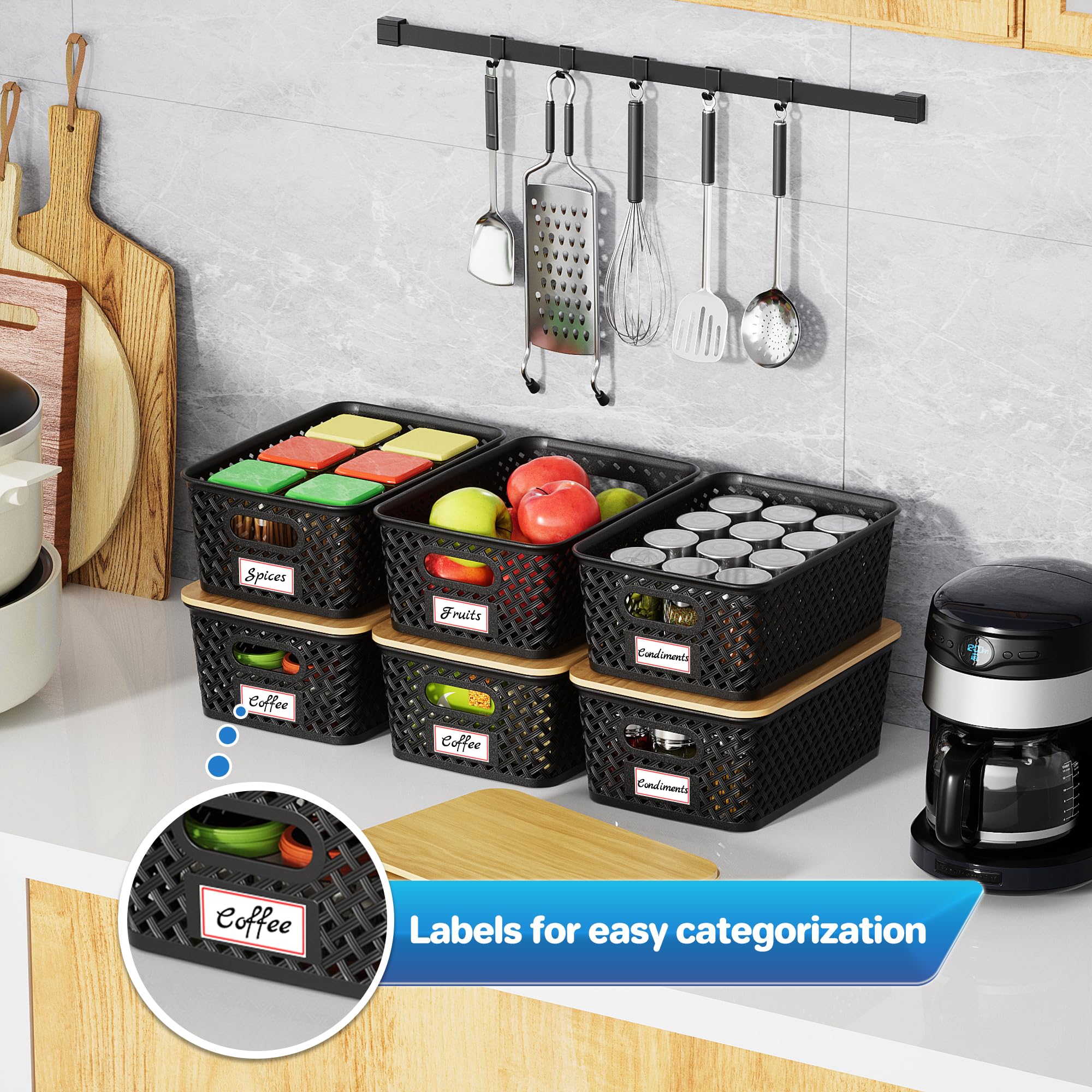 Anysig classroom organizer bin helps label and separate supplies
