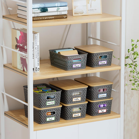 Anysig pantry and shelf bin for easy categorization