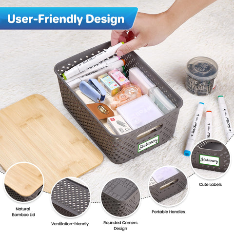 Anysig ventilated lid storage bin suitable for dust-free storage